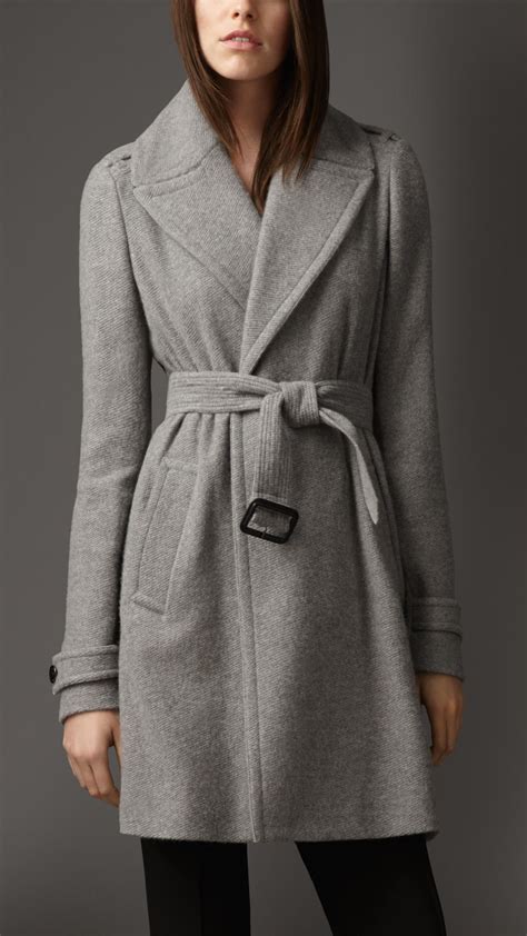 burberry cashmere coat grey|Burberry wool cashmere coat women's.